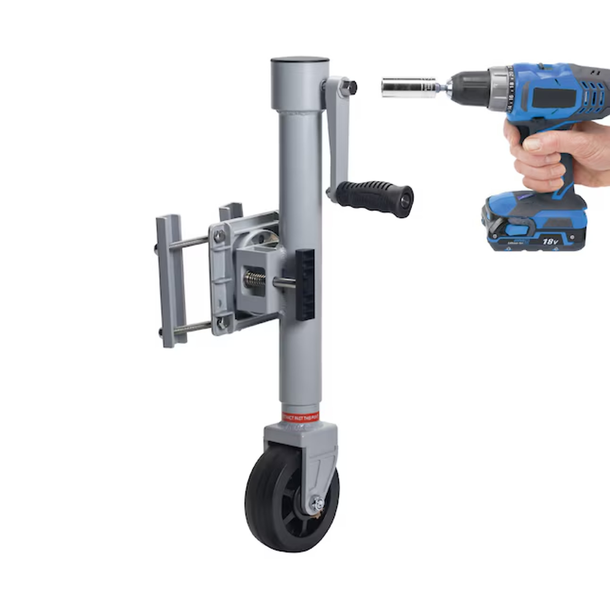 TowingMaster Powerdrill-Driving Aluminum Marine Jack — 1500-Lb. Capacity